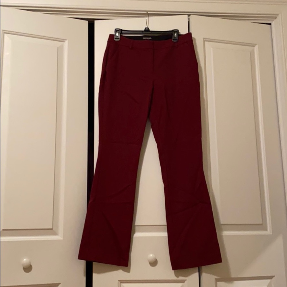 Express women’s burgundy slacks